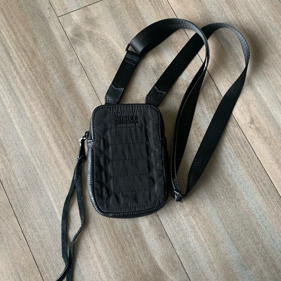 Aimee Kestenberg Just Saying cross body bag quilted nylon black - Picture 2 of 8